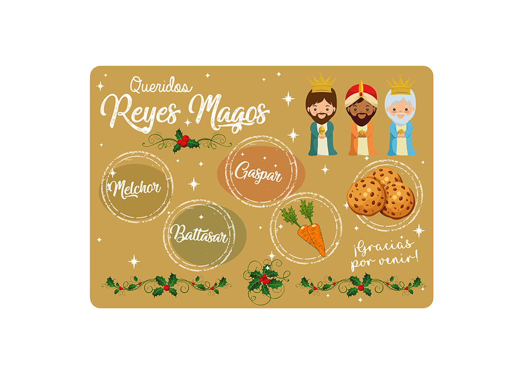 SALVAMANTEL PP PREYES MAGOS CREMA cod. 9324399