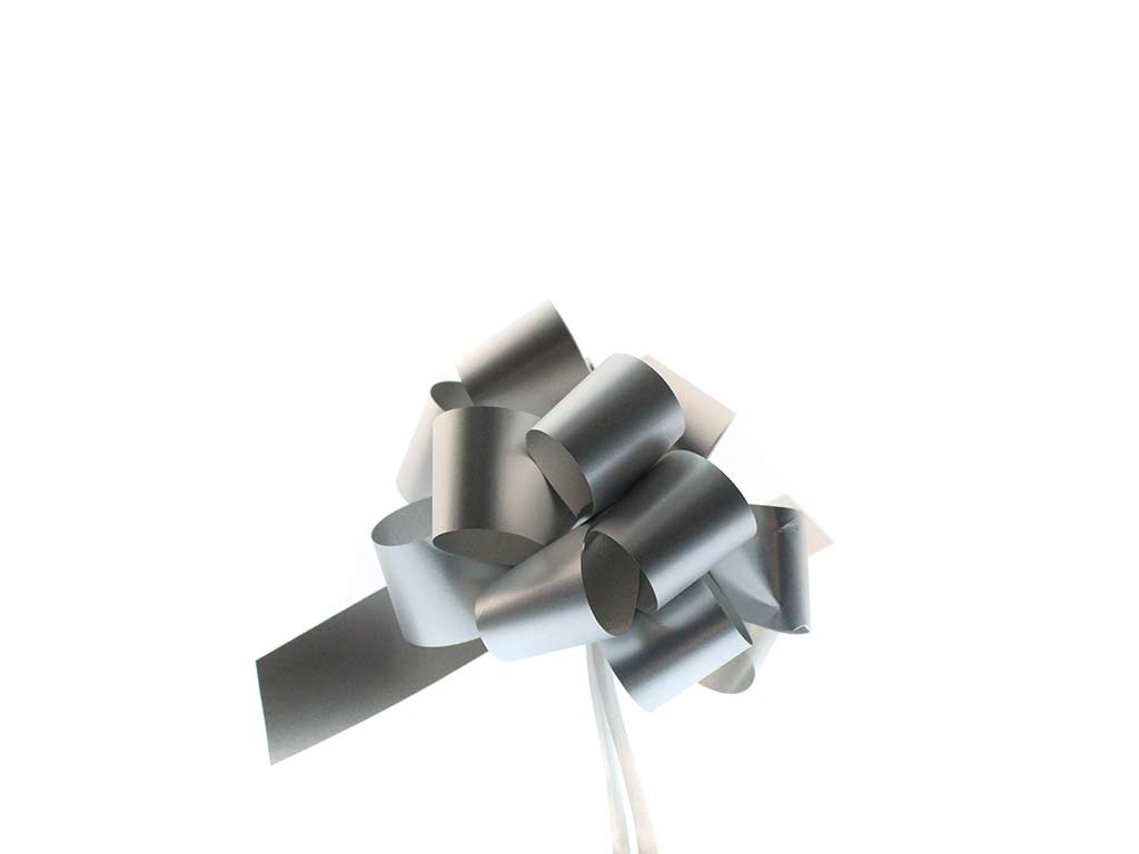 LAZO 13 CM. PLATEADO AUTOMONTABLE cod. 9324457