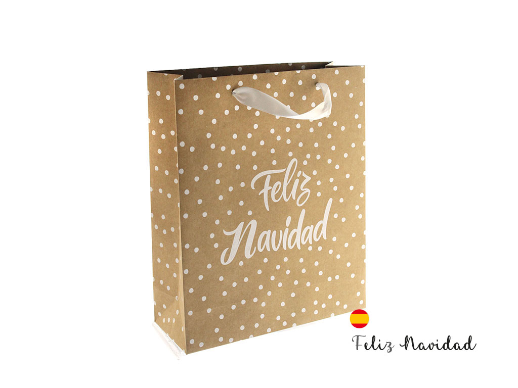 BORSA -M- BUON NATALE BIANCO cod. 9324567