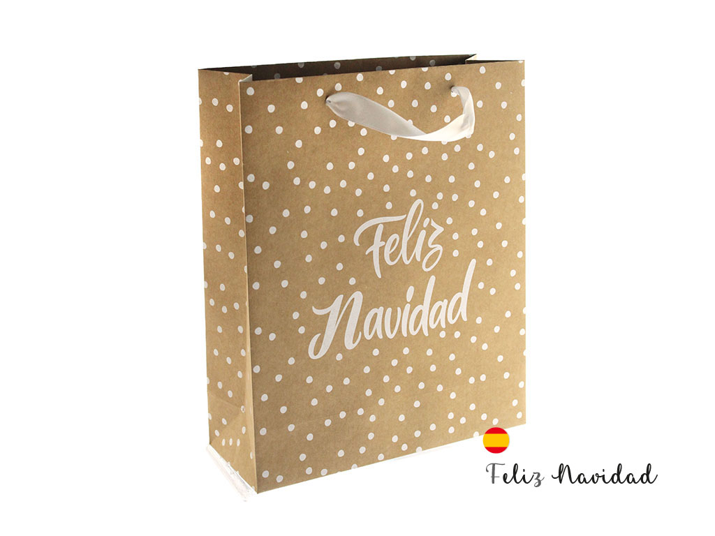 BORSA -L- BUON NATALE BIANCO cod. 9324568