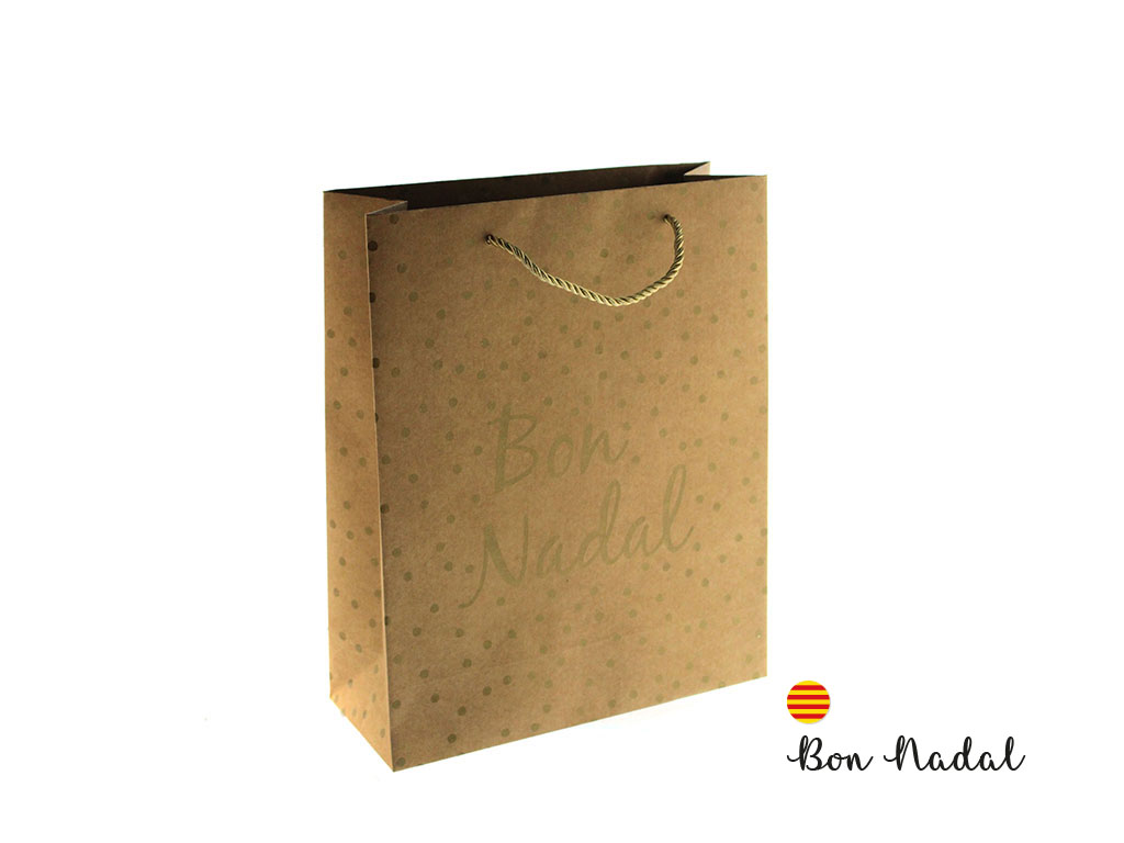 BOLSA -M- BON NADAL DORADA cod. 9324575