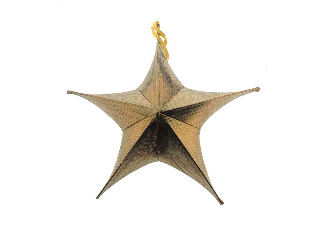 NATAL ESTRELA PENDURADA -S- OURO cod. 9324595