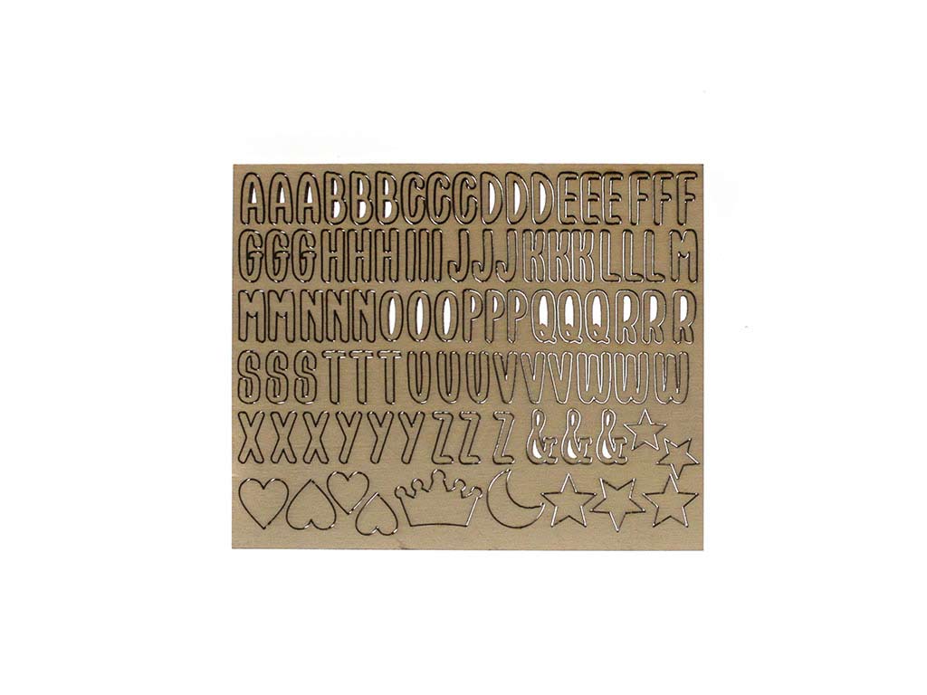ABECEDARIO AUTOADHESIVO DIY NATURAL cod. 9324617