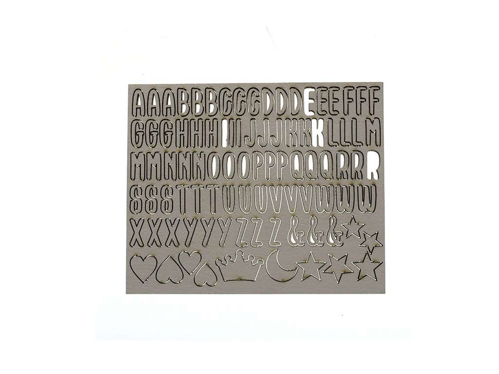 ABECEDARIO AUTOADHESIVO DIY BLANCO cod. 9324618