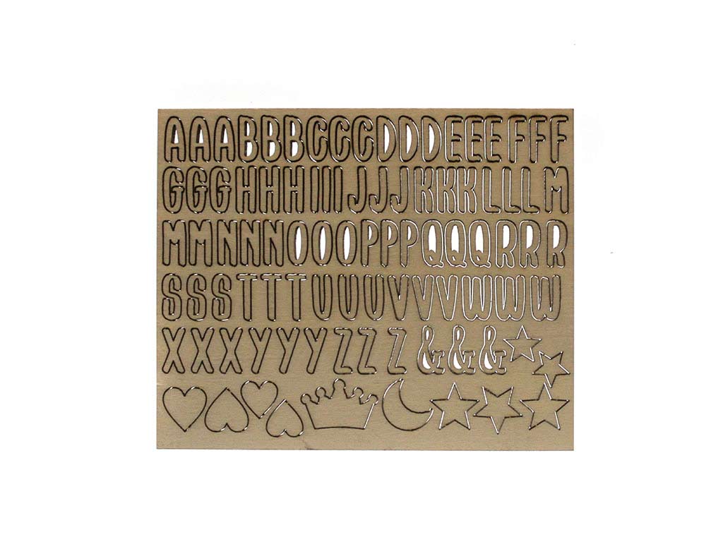 ABECEDARIO AUTOADHESIVO DIY NATURAL cod. 9324625
