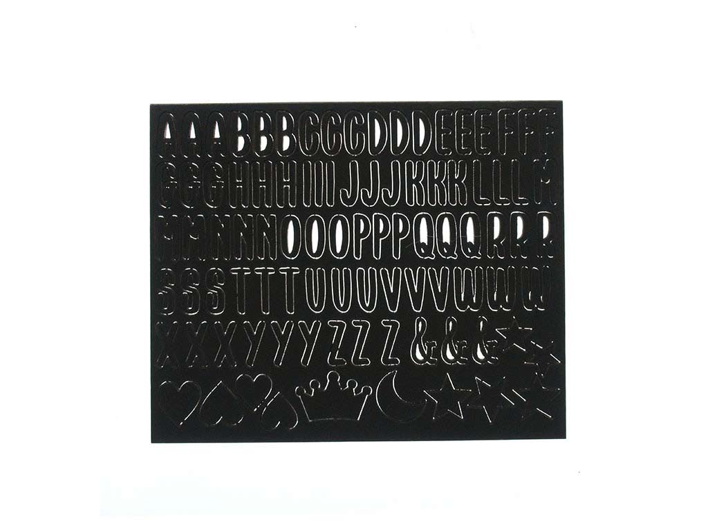 ABECEDARIO AUTOADHESIVO DIY NEGRO cod. 9324627