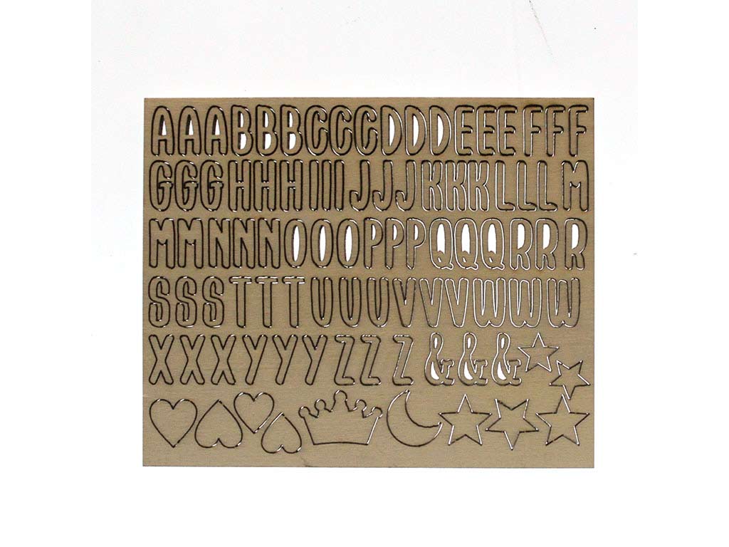 ABECEDARIO AUTOADHESIVO DIY NATURAL cod. 9324629
