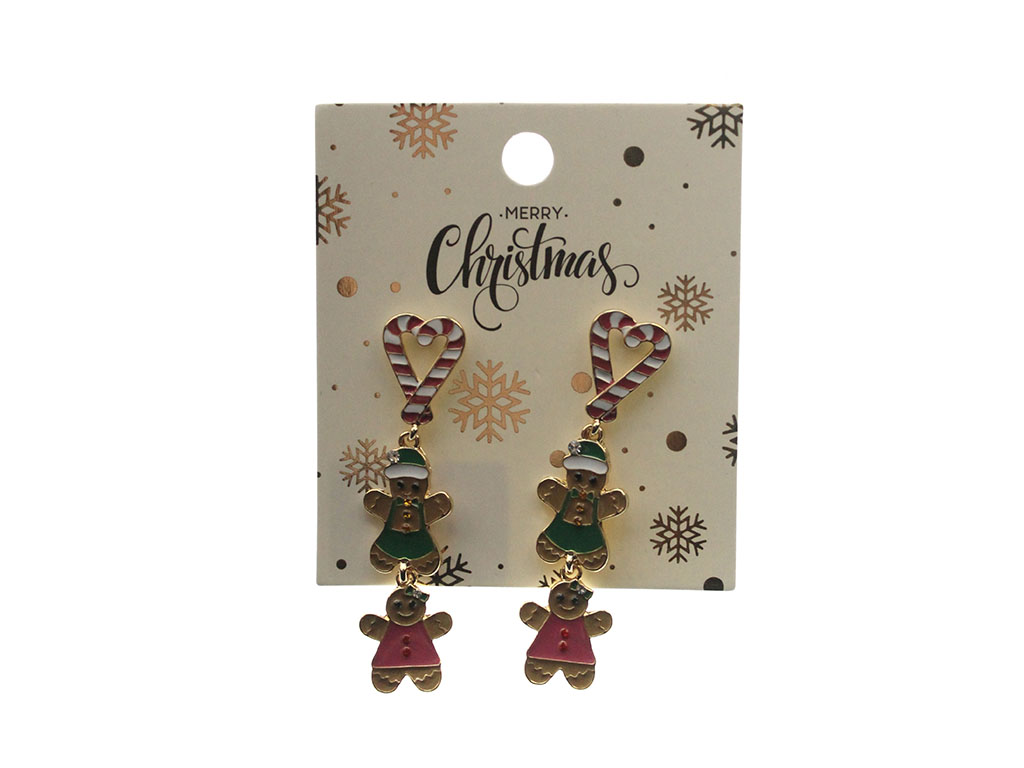 PENDIENTES DE HOMBRE DE JENGIBRE DE NAVIDAD cod. 9324650