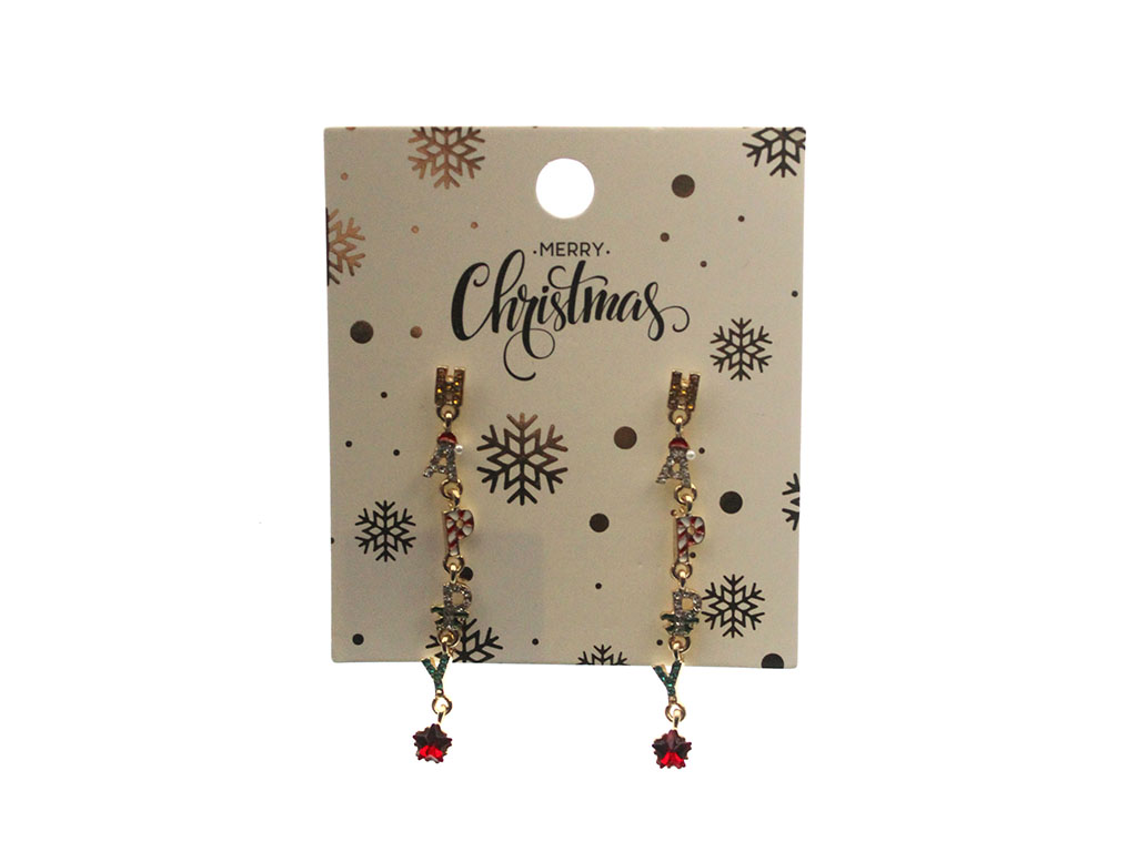 PENDIENTES NAVIDEÑOS HAPPY cod. 9324651