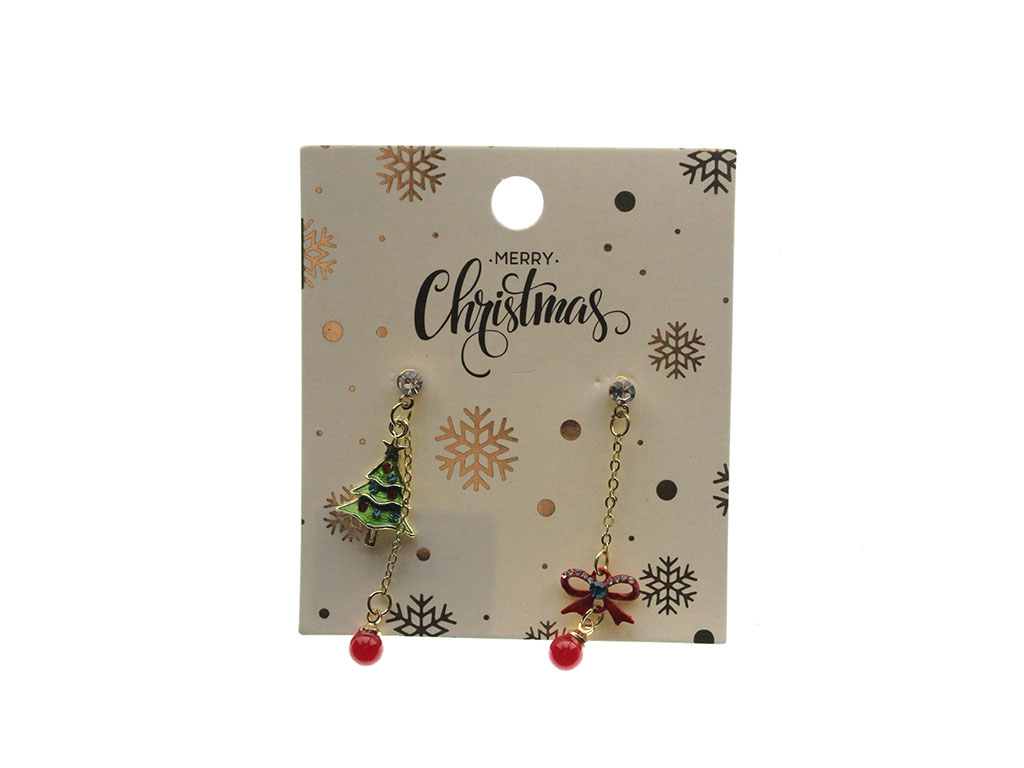 PENDIENTES DE ÁRBOL DE NAVIDAD Y LAZOS cod. 9324653