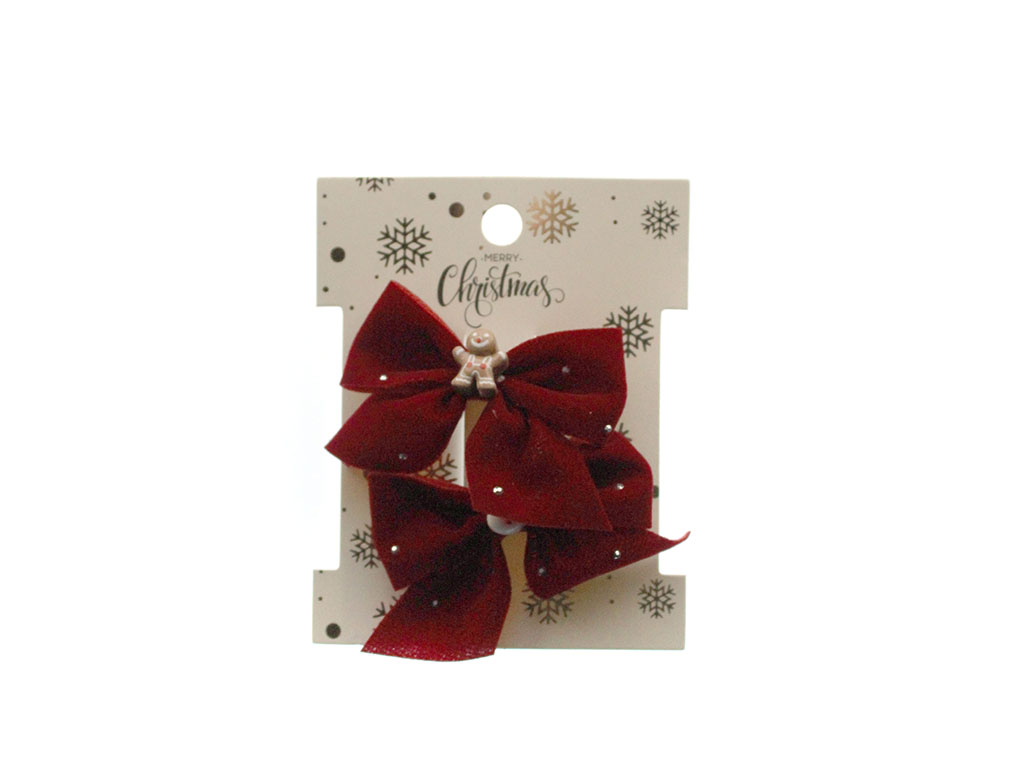 NASTRO ROSSO DI NATALE CON FERMAGLI PER cod. 9324677