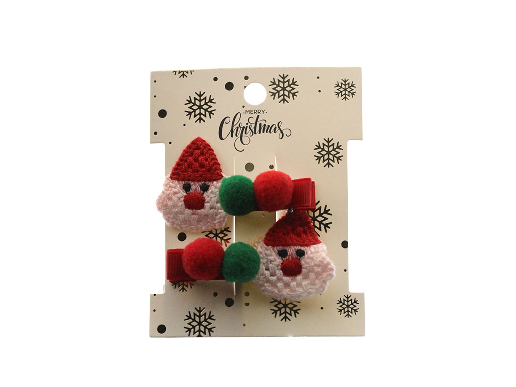 CAPPELLO DI NATALE CON CLIP A POMPON cod. 9324683