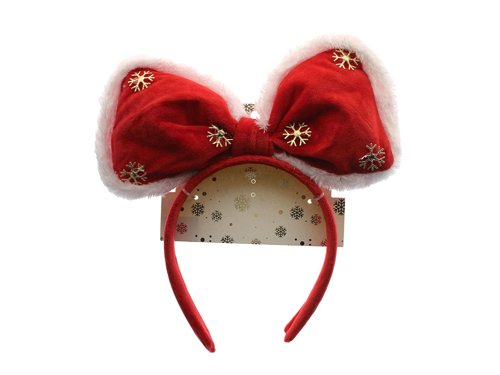 DIADEMA GRANDE ROJA CON LAZO cod. 9324687