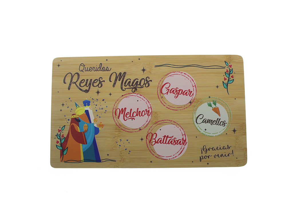 BANDEJA BAMBU QUERIDOS REYES MAGOS cod. 9324691