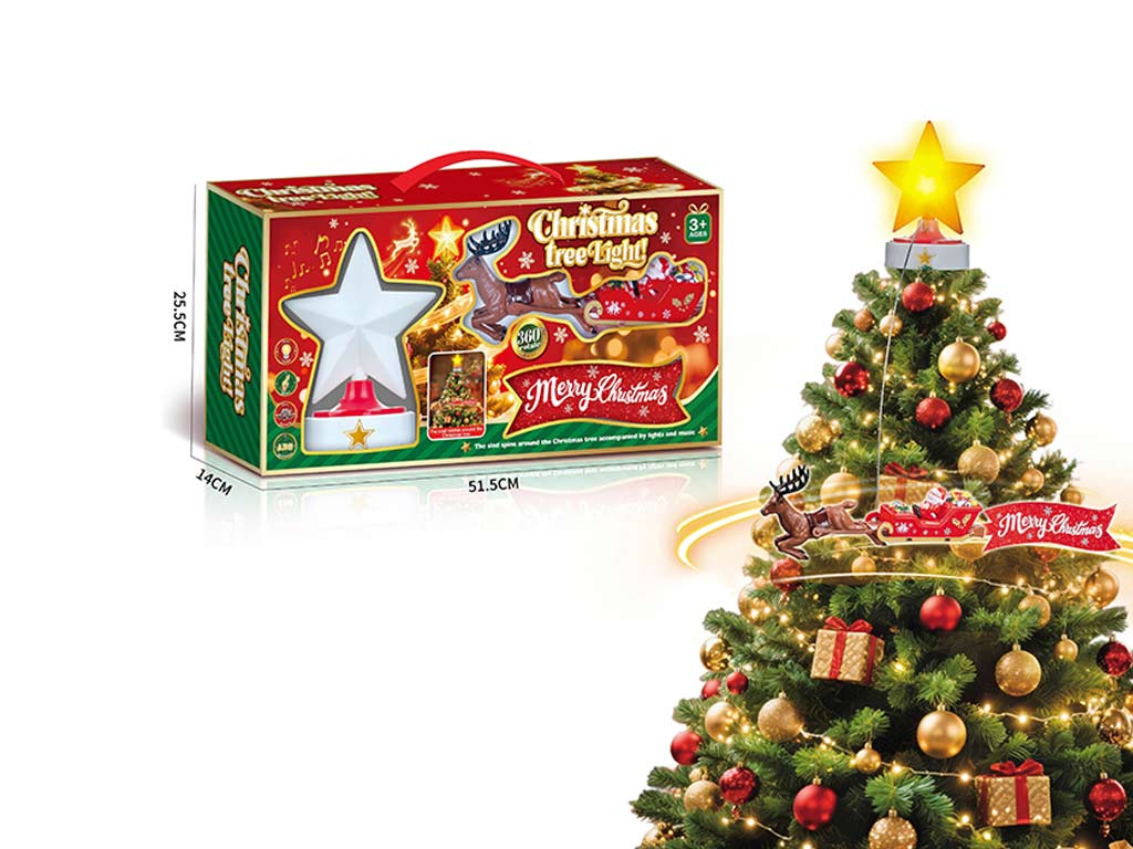 ALBERO DI BABBO NATALE ROTATORIO PUNTA E cod. 9324716