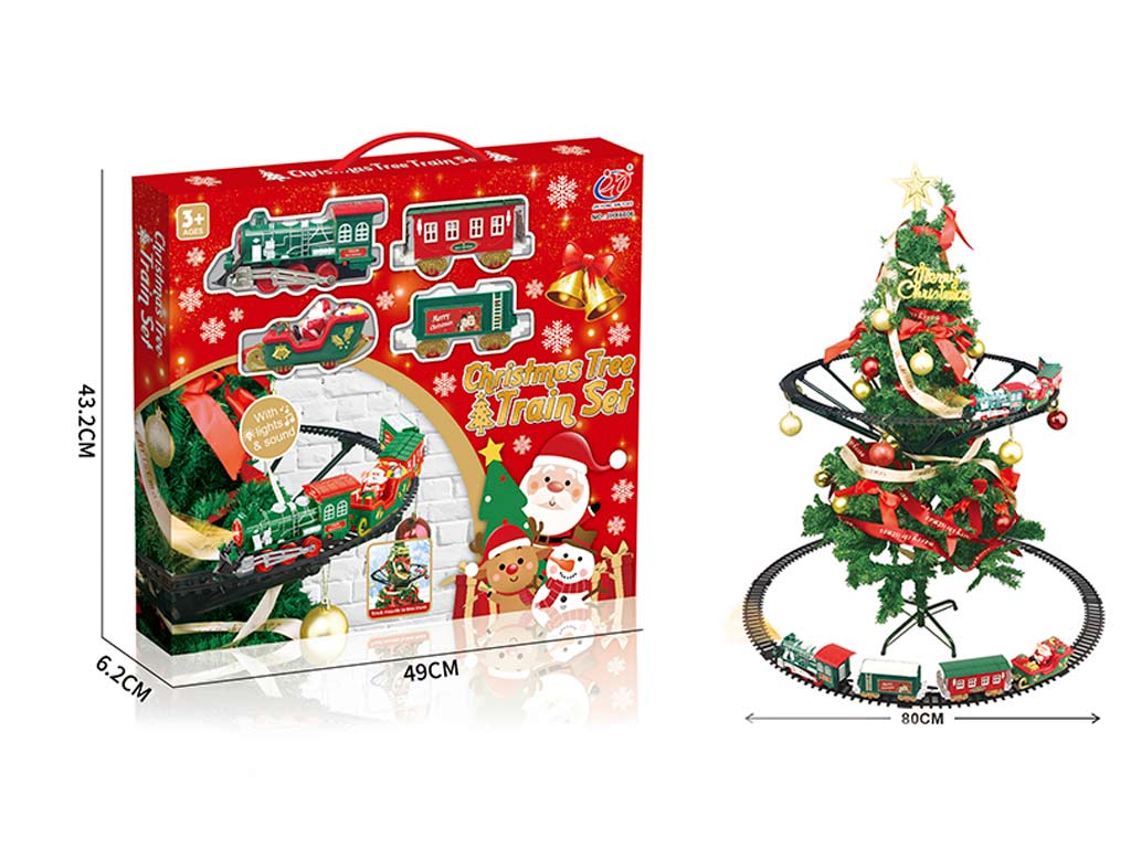 TRENO DI NATALE CON LUCI E MUSICA 46 PUN cod. 9324719