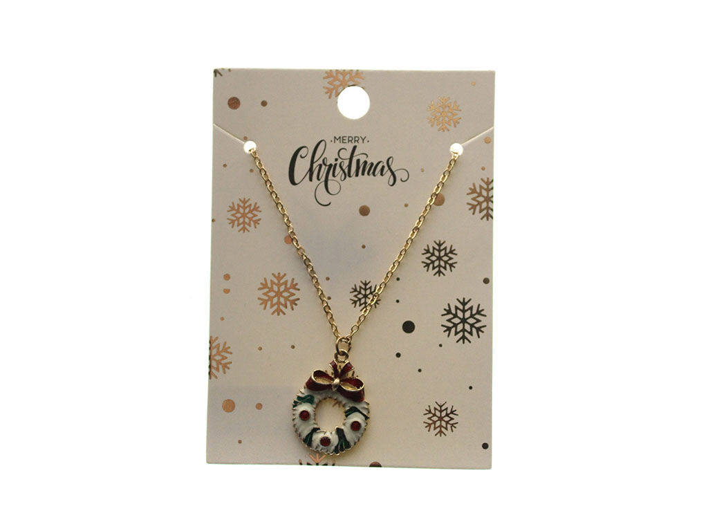 COLLAR CON CORONA DE NAVIDAD cod. 9324751