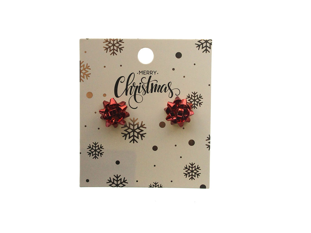 PENDIENTES DE ESTRELLA ROJA DE NAVIDAD cod. 9324765
