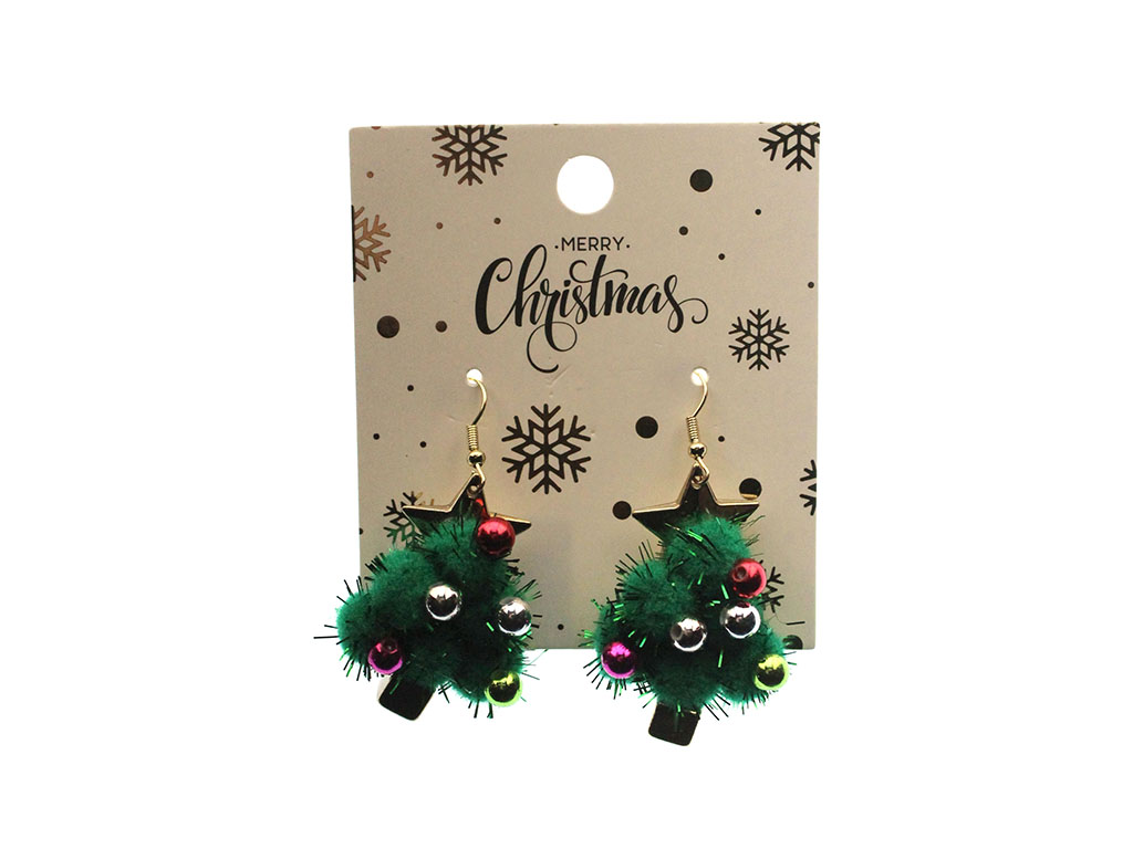 PENDIENTES DE ÁRBOL DE NAVIDAD VERDES cod. 9324766