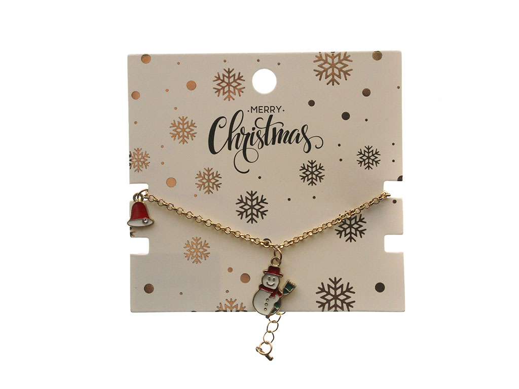 PULSERA DE NAVIDAD CON COLGANTES DE SONWMAN cod. 9324770