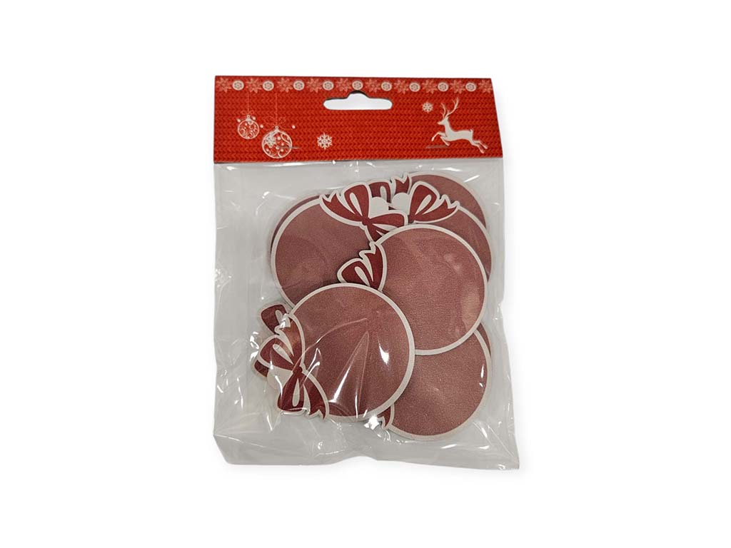 S/6 TAGS STICKER XMAS DIY cod. 9324866