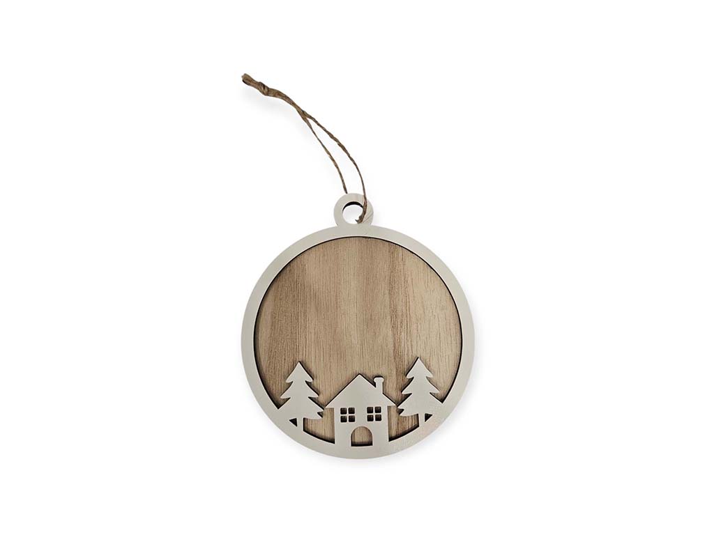 COLGANTE BOLA XMAS BLANCA DIY cod. 9324898