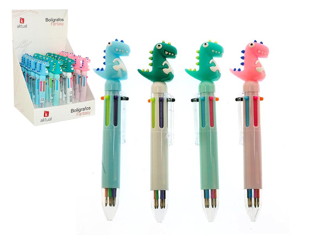 6 COLOR INK PEN - DINOSAUR cod. 9400070