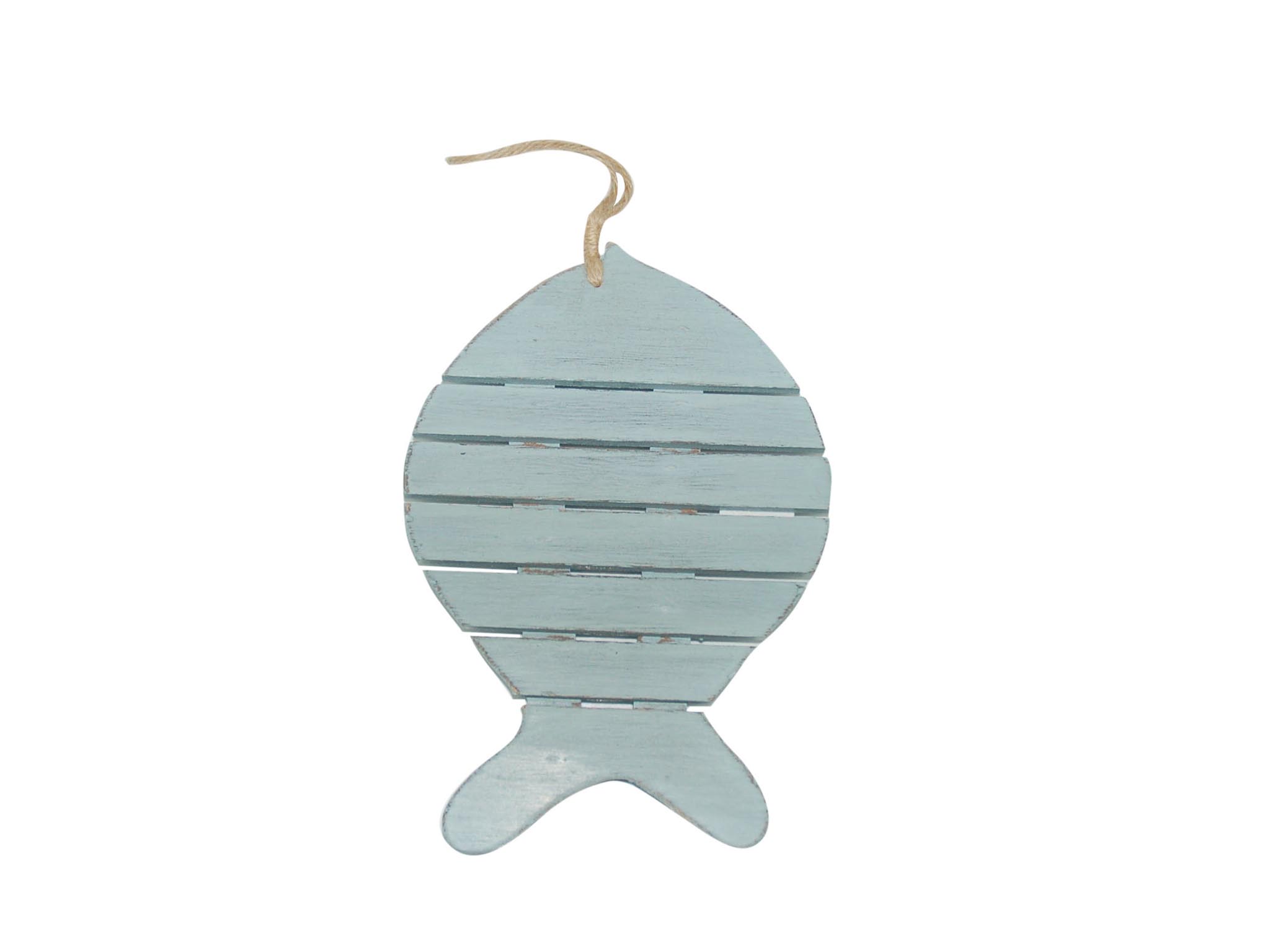 WOODEN PENDANT GREY FISH cod. 9500051