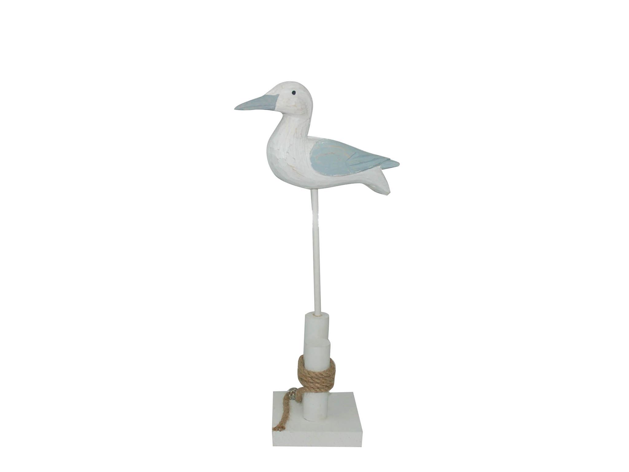 FIGURA GAVIOTA MADERA DECO. MARINO cod. 9500110