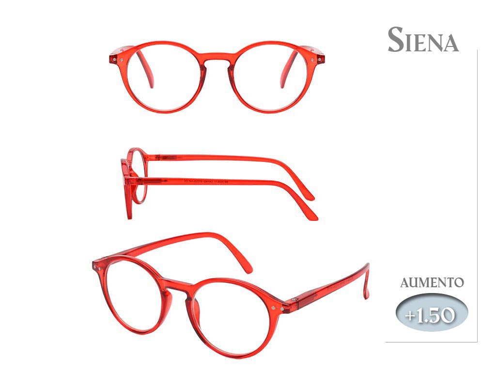 OCCHIALI LETTURA SIENA ROSSI 1.50 cod. 9800117