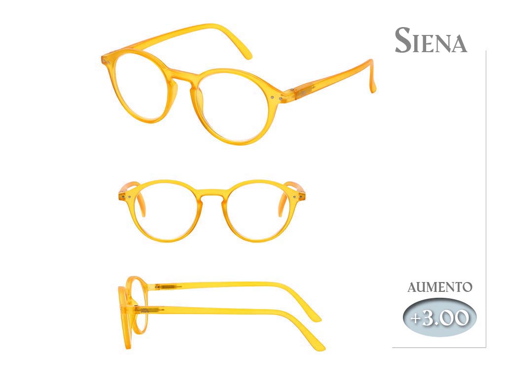 OCCHIALI LETTURA SIENA GIALLI 3.00 cod. 9800128
