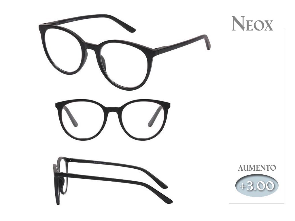GAFAS LECTURA NEOX NEGRAS 3.00 cod. 9800172