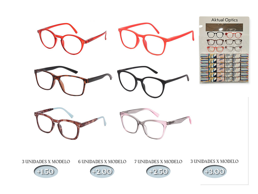 EXPOSITOR MOSTRADOR 42 GAFAS+REPOS.72PCS cod. 9800247