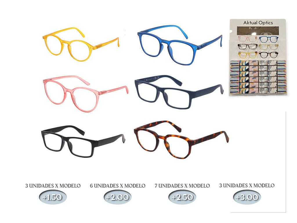EXPOSITOR MOSTRADOR 42 GAFAS+REPOS.72PCS cod. 9800251