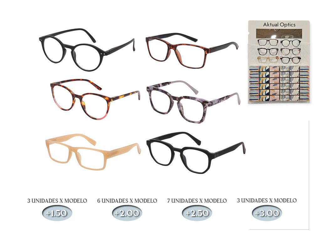 EXPOSITOR MOSTRADOR 42 GAFAS+REPOS.72PCS cod. 9800252